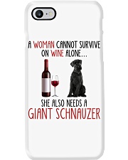 She Also Needs - Giant Schnauzer Dog Phone Case tile