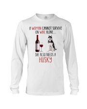 She Also Needs - Husky Dog Long Sleeve Tee tile