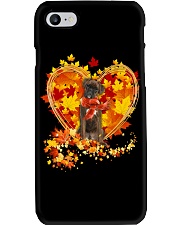 Autumn Leaf - BRINDLE Boxer Phone Case tile