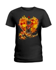 Autumn Leaf - BRINDLE Boxer Ladies T-Shirt tile
