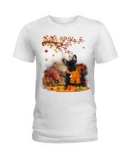 Fall Leaf - French Bulldog Ladies T-Shirt tile