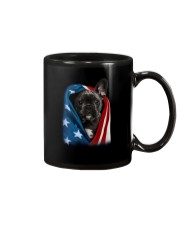American flag - French Bulldog Dog Mug tile