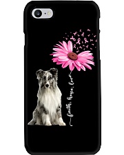 Daisy Ribbon - Shetland Sheepdog 1 Phone Case tile