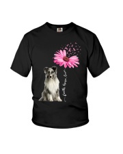 Daisy Ribbon - Shetland Sheepdog 1 Youth T-Shirt tile