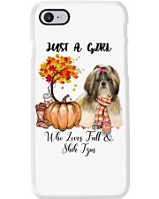 Girl Love Fall And - Shih Tzu 2 Phone Case tile