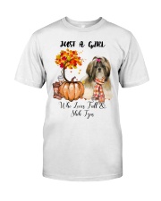 Girl Love Fall And - Shih Tzu 2 Classic T-Shirt tile