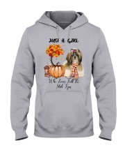 Girl Love Fall And - Shih Tzu 2 Hooded Sweatshirt front