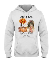 Girl Love Fall And - Shih Tzu 2 Hooded Sweatshirt tile