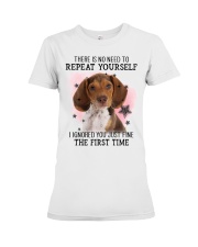 Repeat - Pocket Beagle Premium Fit Ladies Tee tile