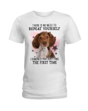 Repeat - Pocket Beagle Ladies T-Shirt tile