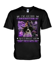 Combination - English Springer Spaniel 2 V-Neck T-Shirt tile