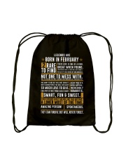 LENGENDS ARE BORN IN FEBRUARY Drawstring Bag thumbnail