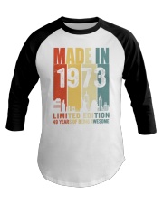 Made in 1973 Awesome Baseball Tee tile