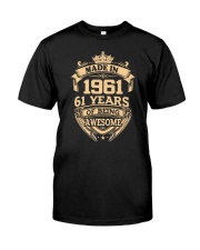 Made in 1961 Awesome Classic T-Shirt front