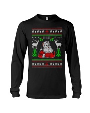 Santa Claus Ugly Christmas Sweater Long Sleeve Tee thumbnail