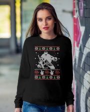 Hockey Goalie Ugly Christmas Sweater Crewneck Sweatshirt lifestyle-unisex-sweatshirt-front-9