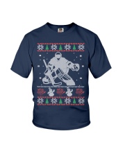 Hockey Goalie Ugly Christmas Sweater Youth T-Shirt thumbnail