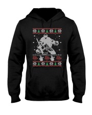 Hockey Goalie Ugly Christmas Sweater Hooded Sweatshirt thumbnail