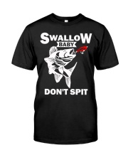 Swallow baby don't spit fish Premium Fit Mens Tee tile