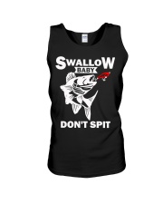 Swallow baby don't spit fish Unisex Tank tile