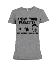 Know Your Parasites Premium Fit Ladies Tee front