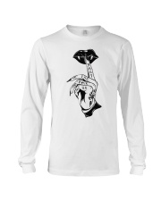 Dracula vampire Shut the fuck up Long Sleeve Tee tile