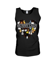 Crazy Bunny Lady Unisex Tank thumbnail