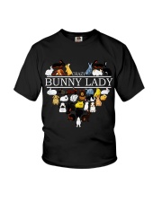 Crazy Bunny Lady Youth T-Shirt thumbnail