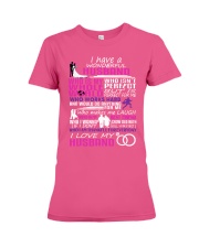 I Have A Wonderful Husband Who Is My Whole World Premium Fit Ladies Tee thumbnail