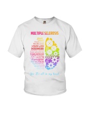 Multiple Sclerosis Yes Its All In My Head Youth T-Shirt tile