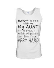 Dont mess with me my aunt is crazy Unisex Tank tile