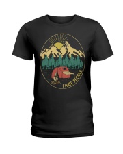 Love camping I hate people Ladies T-Shirt front