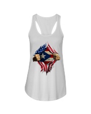 Puerto Ricans blood inside me Ladies Flowy Tank tile