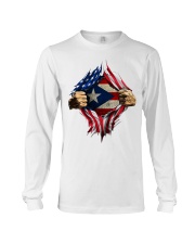 Puerto Ricans blood inside me Long Sleeve Tee tile