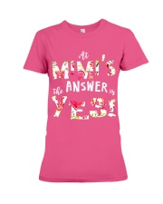 Floral at Mimi's the answer is yes Premium Fit Ladies Tee tile
