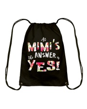 Floral at Mimi's the answer is yes Drawstring Bag tile