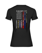 No one fights alone corrections dispatch ems nurse Premium Fit Ladies Tee tile