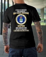 2 Percent of Americans Classic T-Shirt lifestyle-mens-crewneck-back-3