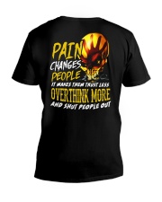 Pain changes people it makes them trust less overt V-Neck T-Shirt tile