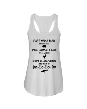 Part mama bear part mama llama part mama shark Ladies Flowy Tank tile
