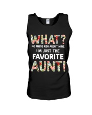 What no kids aren't mine I'm just favorite aunt Unisex Tank tile