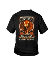 Never underestimate this July guy If you kick me Youth T-Shirt tile