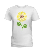 Bicycle sunflower Ladies T-Shirt tile