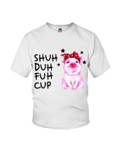 Shuh duh fuh cup Pig Youth T-Shirt tile