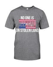 No one is illegal on stolen land Classic T-Shirt tile