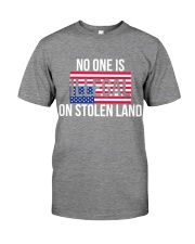 No one is illegal on stolen land Premium Fit Mens Tee tile