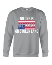 No one is illegal on stolen land Crewneck Sweatshirt tile