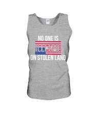No one is illegal on stolen land Unisex Tank tile