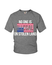 No one is illegal on stolen land Youth T-Shirt tile