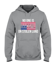 No one is illegal on stolen land Hooded Sweatshirt tile